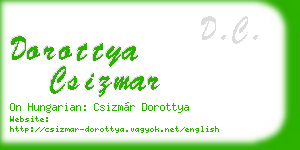 dorottya csizmar business card